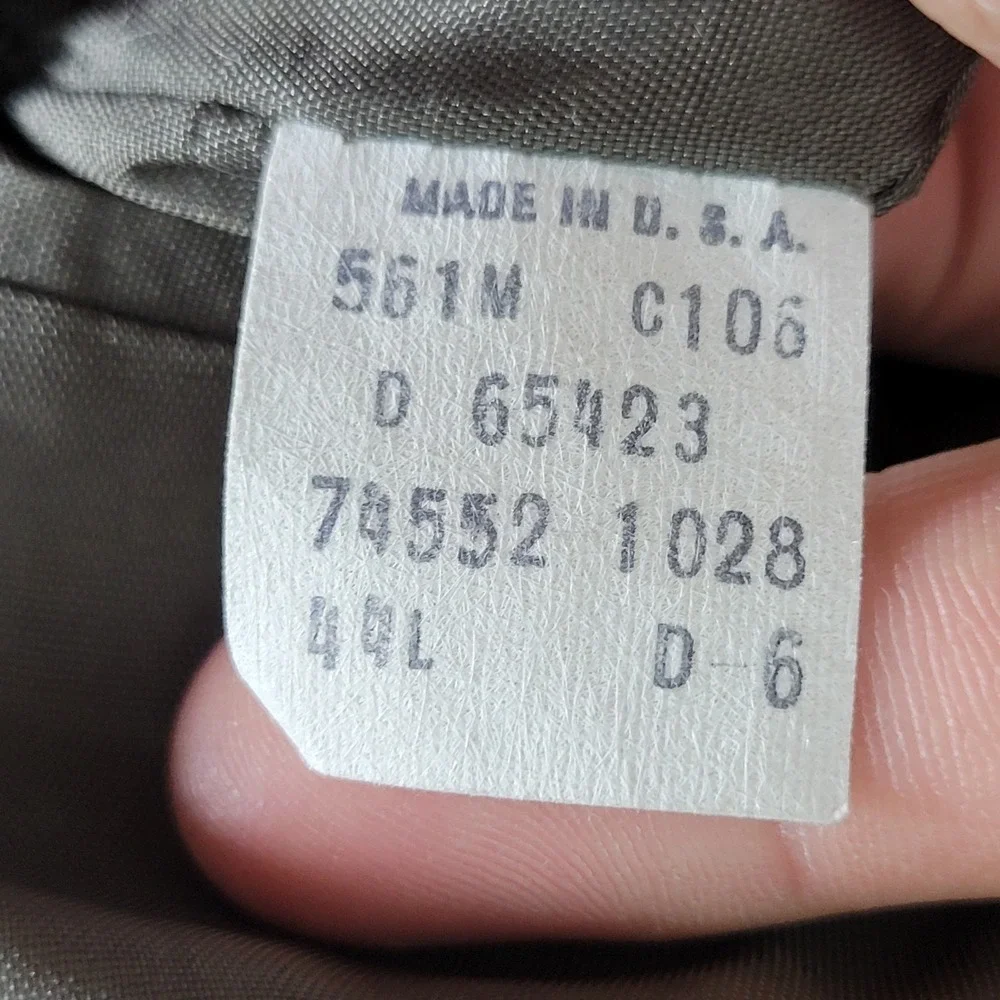 VTG Levi's Men's Tweed Sport Coat Blazer Two Button Herringbone Brown Wool 44L‎